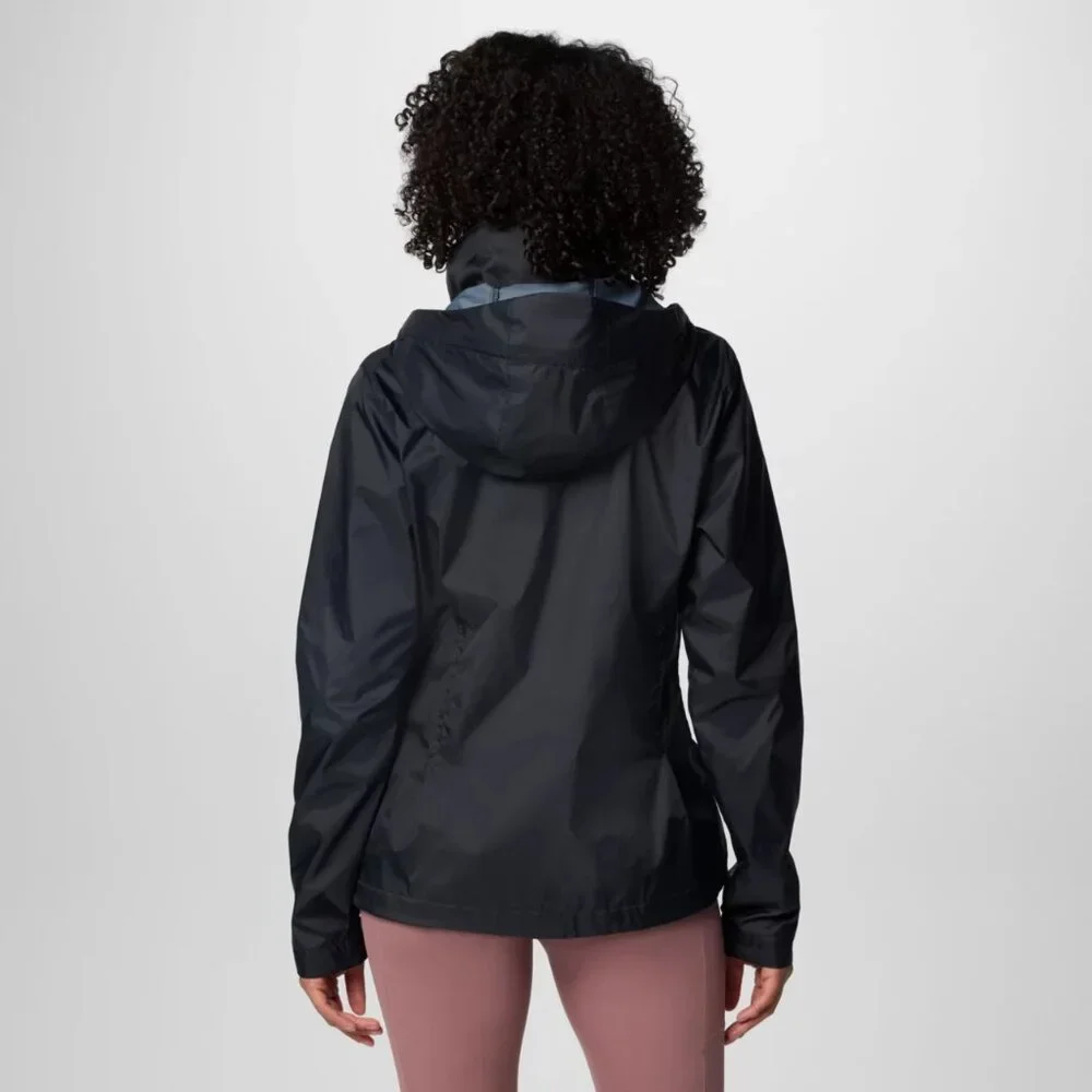 Columbia Sportswear Company Hooded Rain Jacket Black Women's Size Small - Picture 2 of 13
